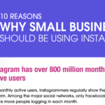 10 Reasons Why Small Businesses Should be using Instagram